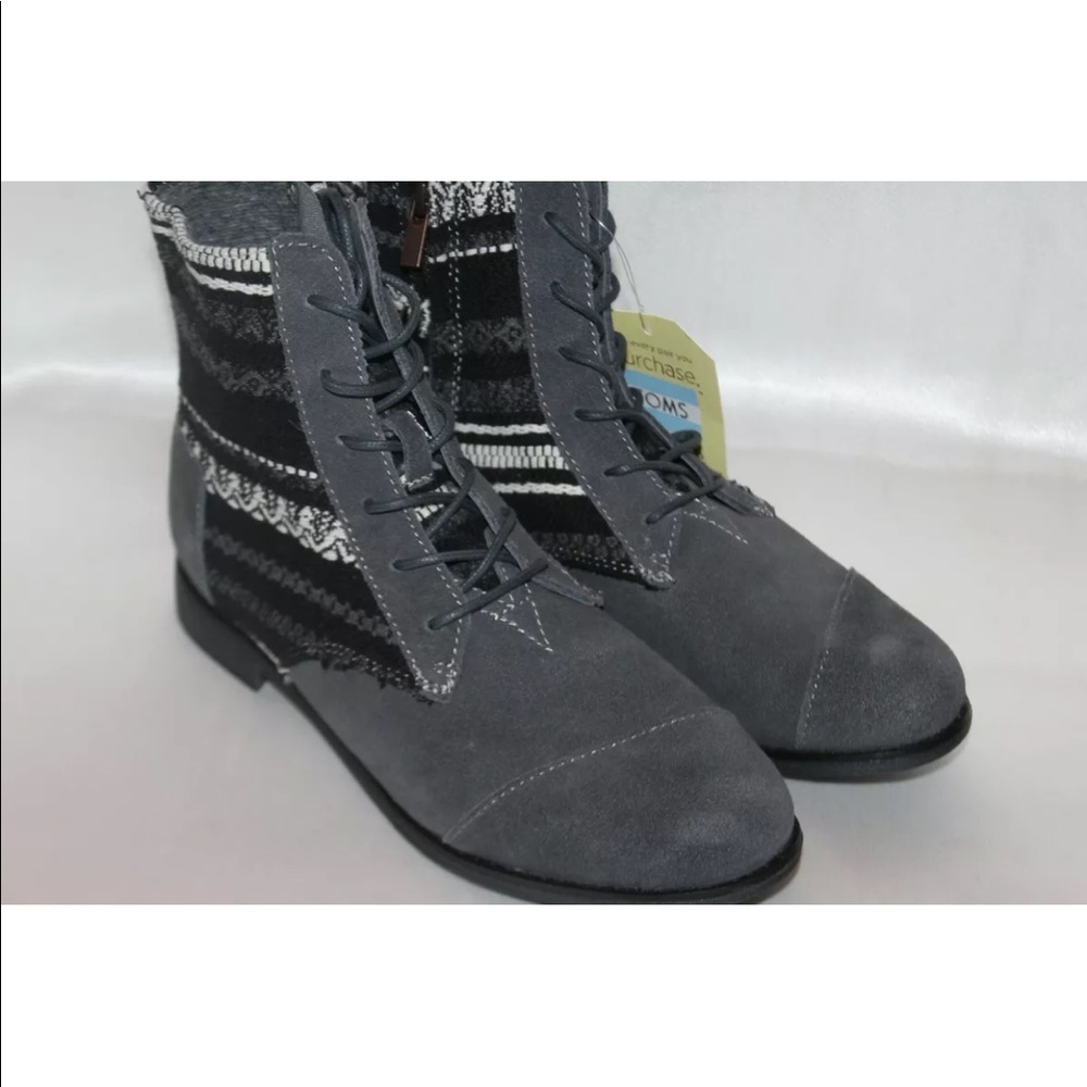 New! Toms Suede water resistant ankle boots